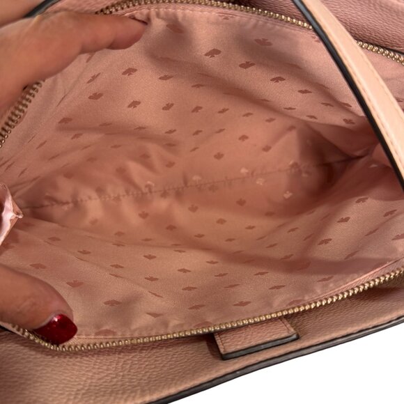Kate Spade Jackson Leather Pink Triple Compartment Shoulder Bag - Picture 12 of 16